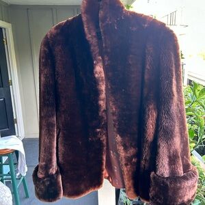 Vintage 1940s mink fur coat